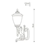 Right Horse Traditional Garden Wall Light