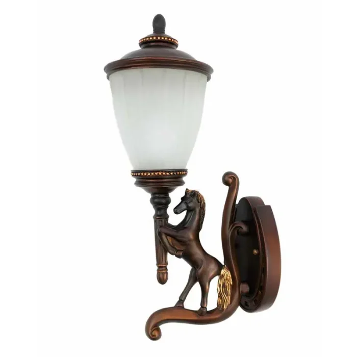 Right Horse Traditional Garden Wall Light