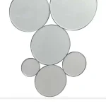 Round bevelled edge mirror