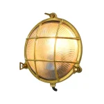 Round Brass Coastal Wall Light