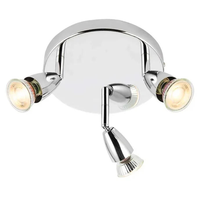 Round Chrome Spotlight Ceiling Light