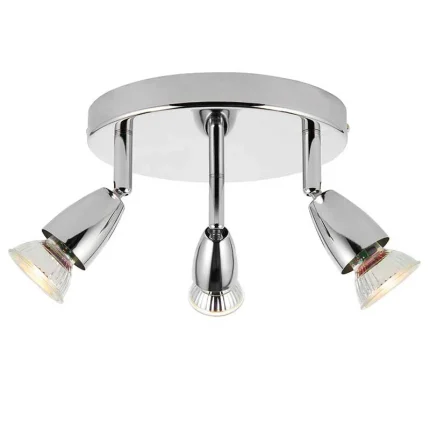 Round Chrome Spotlight Ceiling Light