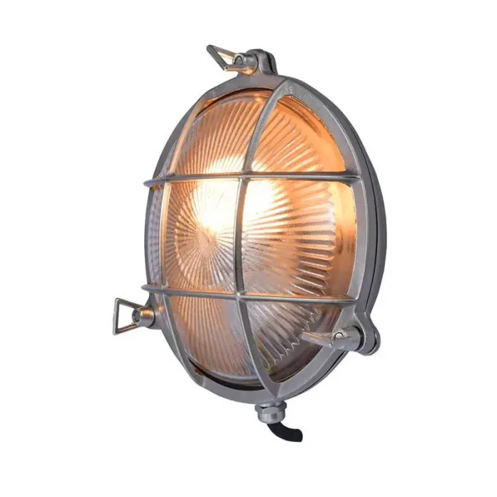 Round Coastal Light Nickel Plated