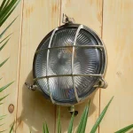 Round Coastal Light Nickel Plated