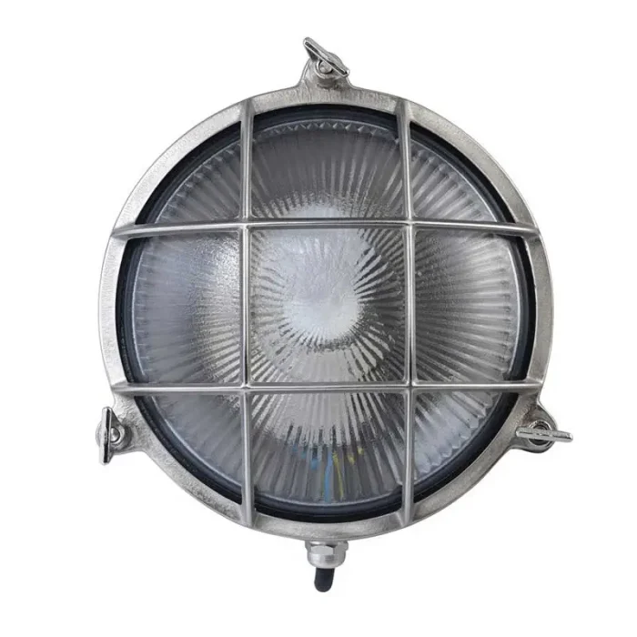 Round Coastal Light Nickel Plated