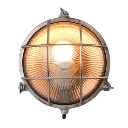 Round Coastal Light Nickel Plated