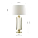 Satin Brass Table Lamp