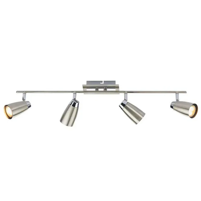 Satin Chrome Bar Ceiling Spotlight