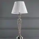 Satin Chrome Decorative Table Lamp