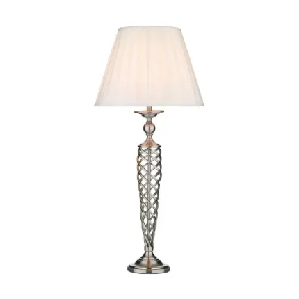 Satin Chrome Table Lamp