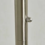 LED floor lamp in satin nickel finish rotary dimmer switch