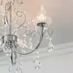 Semi Flush Crystal Bathroom Chandelier Light