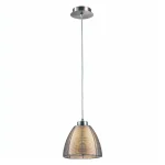 Silver Polished Chrome Glass Pendant Light