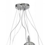 Silver Clear Glass Ceiling Light