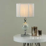 Silver Mosaic Table Lamp