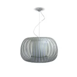 Pendant light with silver shade in 50cm size