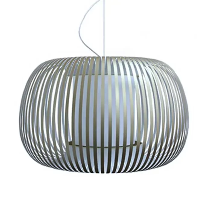 Pendant light with silver shade in 50cm size