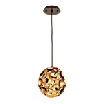 Single Pendant Light in Rose Gold