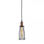 Small Black Cage Pendant Light