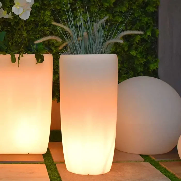 Small Outdoor Flowerpot Light For Garden