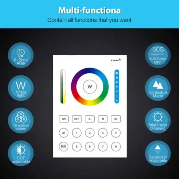 smart panel 8 zone remote controller