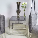 Smoked Glass End Table