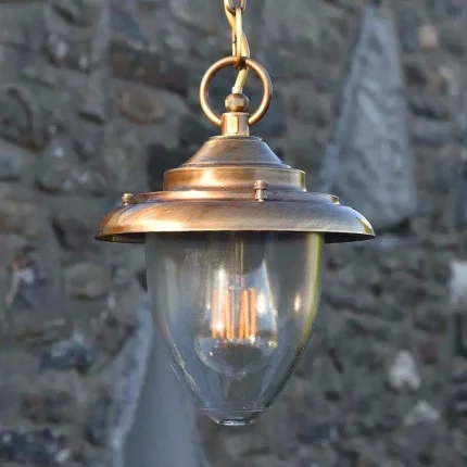 Solid Brass Outdoor Ceiling Light