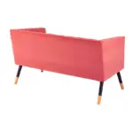 Solid Wood Legs Pink Sofa