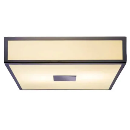 Square Chrome Bathroom Ceiling Light