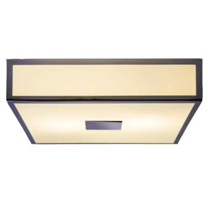 Square Chrome Bathroom Ceiling Light