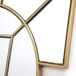 Square Gold Decorative Mirror