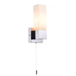 Square Opal Glass Bathroom Wall Light