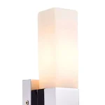 Square Opal Glass Bathroom Wall Light