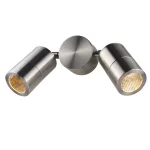 Stainless Steel Adjustable Twin Wall Spot Light