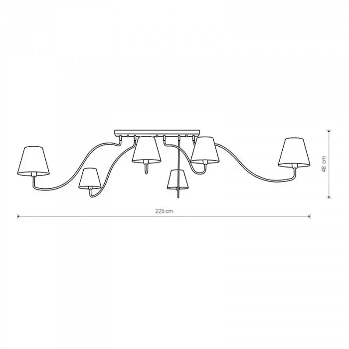 Swivel Flush Chandelier Light