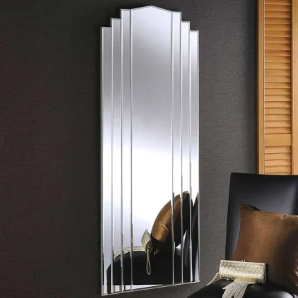 Tall Slim Lines Art Deco Mirror