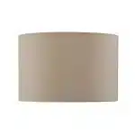 Taupe Faux Silk Drum Lamp Shade
