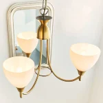 Traditional pendant ceiling light in antique brass finish