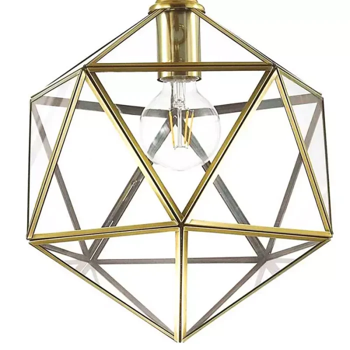 Transparent Glass Sheet Pendant Light