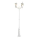 Twin Head Lamp Post Light White