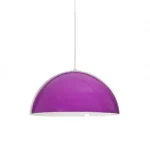 Violet bowl hanging light