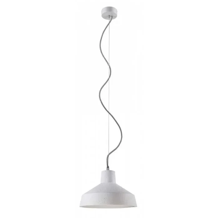 Pendant light in white, made from gypsum material