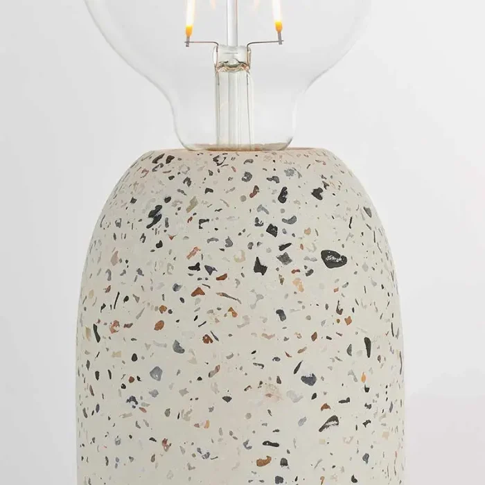 White Mosaic Table Lamp