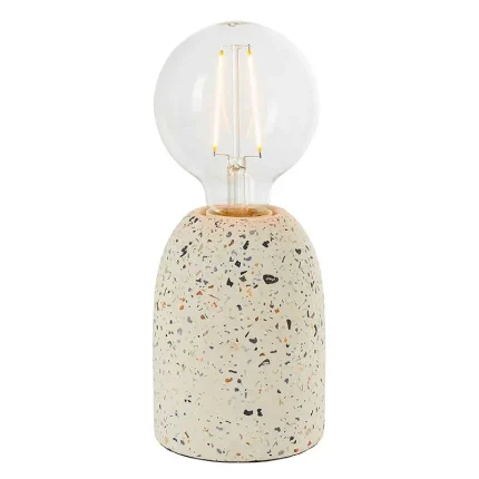 White Mosaic Table Lamp