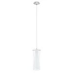 White Pendant Light With Clear Glass Shade