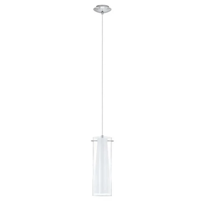 White Pendant Light With Clear Glass Shade