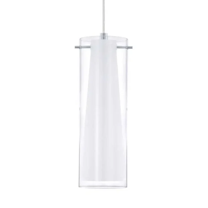 White Pendant Light With Clear Glass Shade