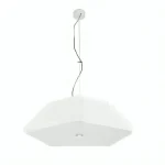White Pentagon Pendant Light
