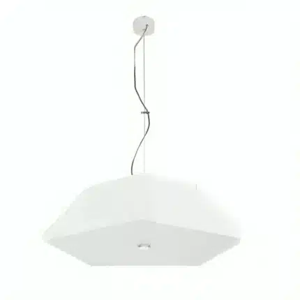 White Pentagon Pendant Light