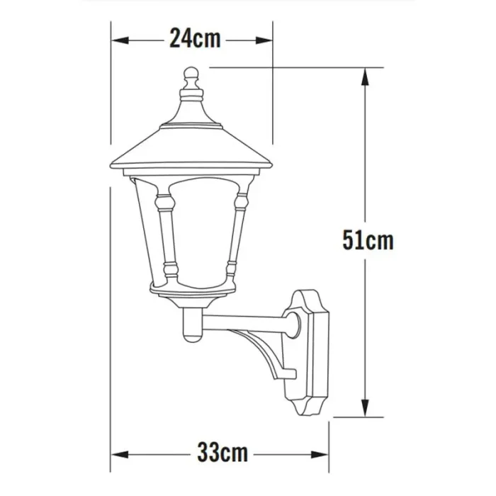 White Round Lid Outdoor Wall Light